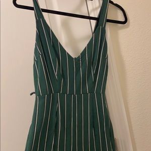 Forever 21 Green striped Romper Size Small
